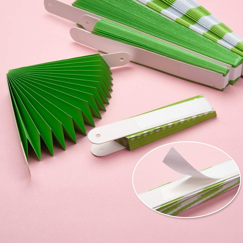ONUPGO Paper Hanging Ornament - 12PCS Green Fiesta Paper Fans, Vibrant Colors for Wedding, Birthday, Baby Shower Event Decorations - Image 5